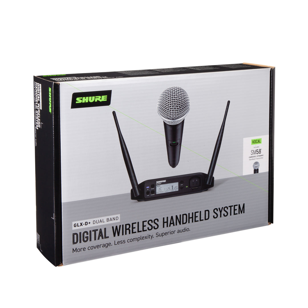 Shure GLXD24+ SM58 Sistema microfono wireless