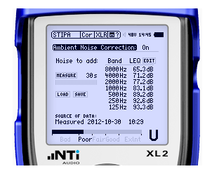 NTI XL 2 STIPA Handheld Audio and Acoustic Analyzer