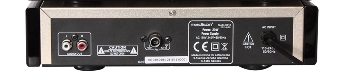 Madison CD player and FM radio with USB