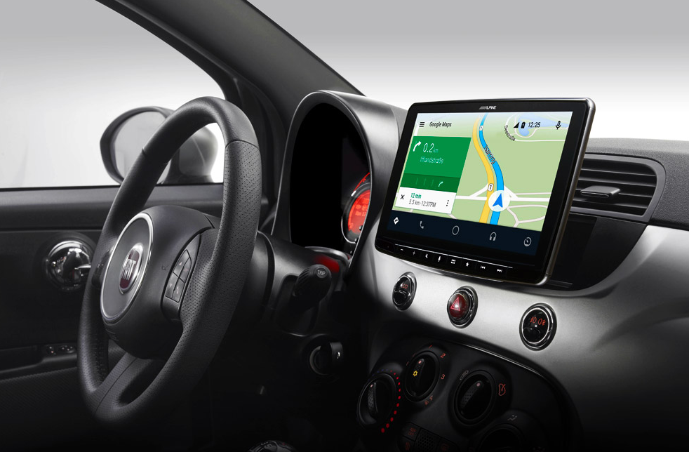 Apple Carplay, Android Auto in Fiat 500 Beige Interni (2007-2015)