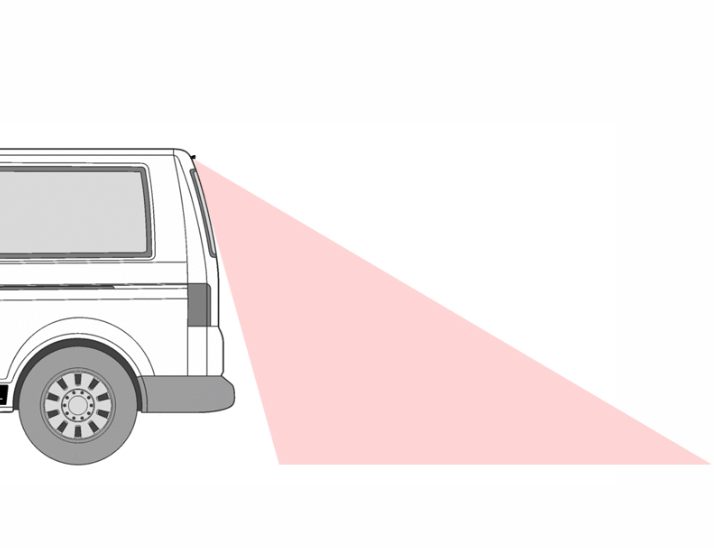 Telecamera posteriore per VW T5 con portellone (2003-2015)