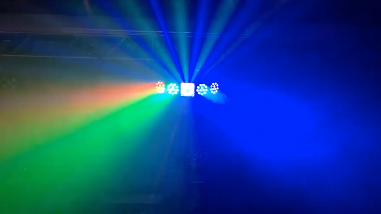 Ibiza Starwash 3-in-1 Luce da discoteca con DMX