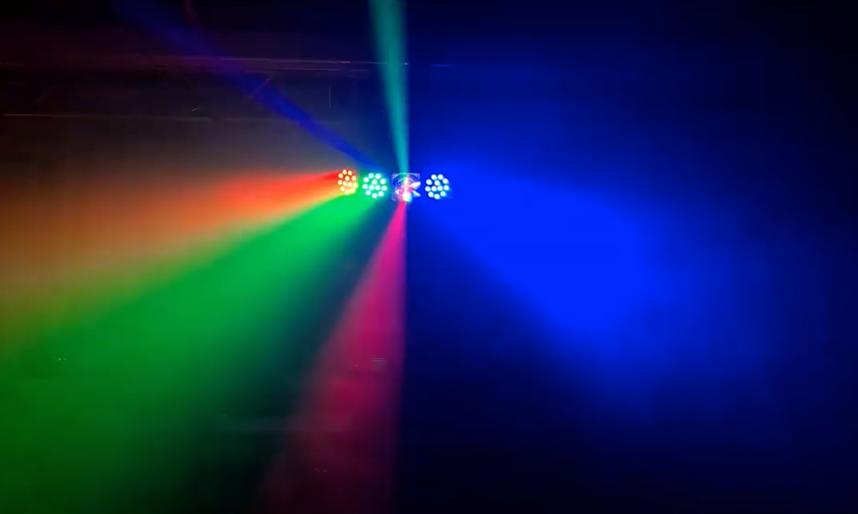 Ibiza Starwash 3-in-1 Luce da discoteca con DMX