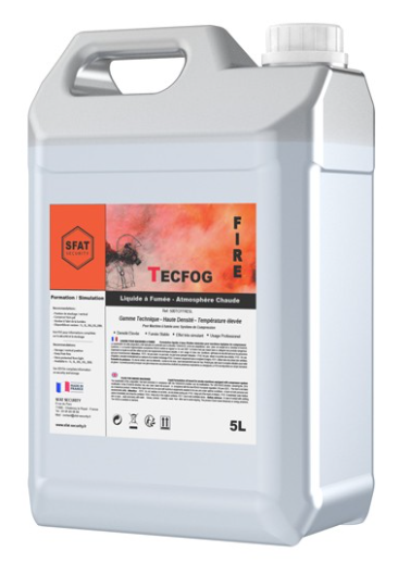 Liquido per Fumo per esercitazioni antincendio, Atmosfera calda (5L)
