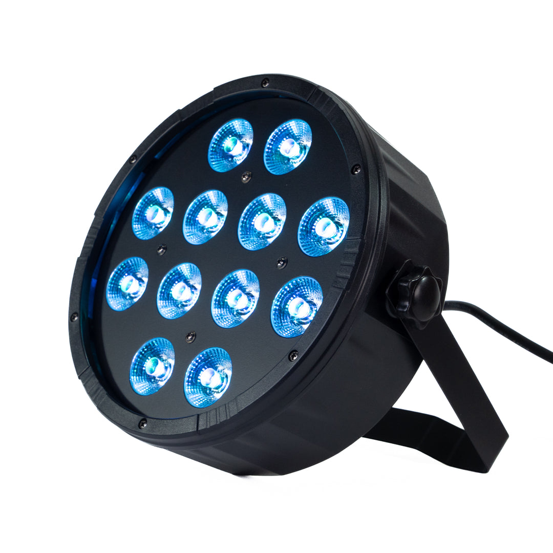 Marconi Polaris 12x12W RGBW Parlampe 8 stk. Bundle m/taske