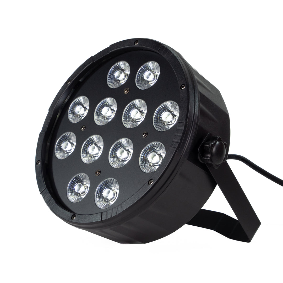 Marconi Polaris 12x12W RGBW Parlampe 8 stk. Bundle m/taske