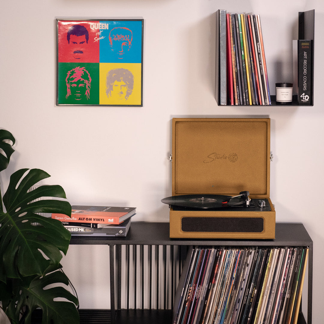 Studio 57 Groovy Giradischi con Supporto LP (Earth)