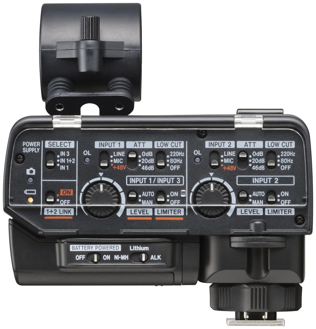 Tascam CA-XLR2D Adattatore microfonico per fotocamera, ingresso analogico
