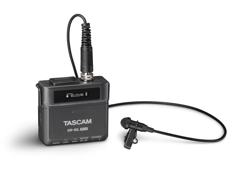 Tascam DR-10L Pro Registratore con microfono lavalier, nero