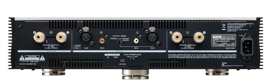 TEAC AP-701 Amplificatore Stereo/Mono (Argento)