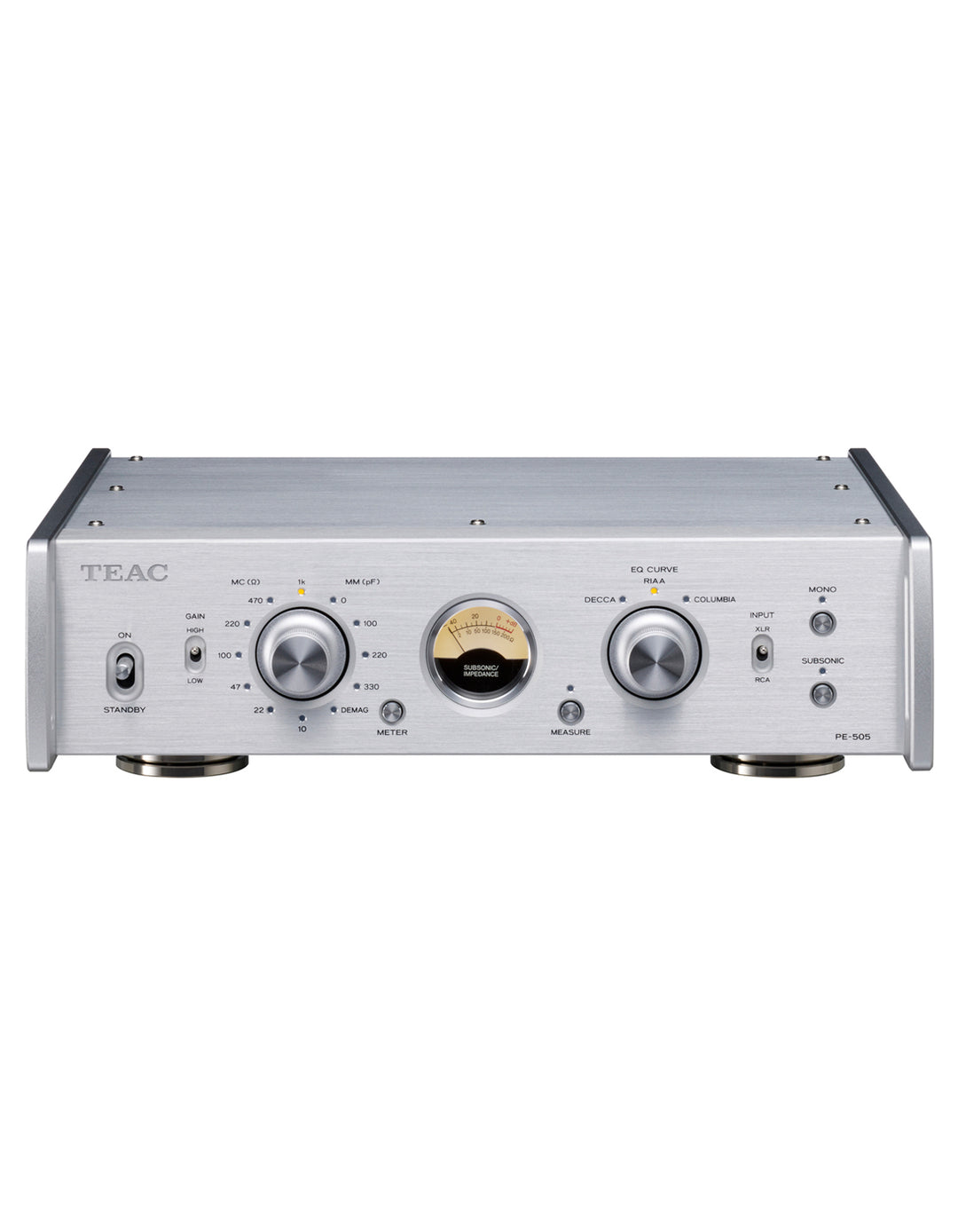 TEAC PE-505 Pre-amplificatore Phono (Argento)