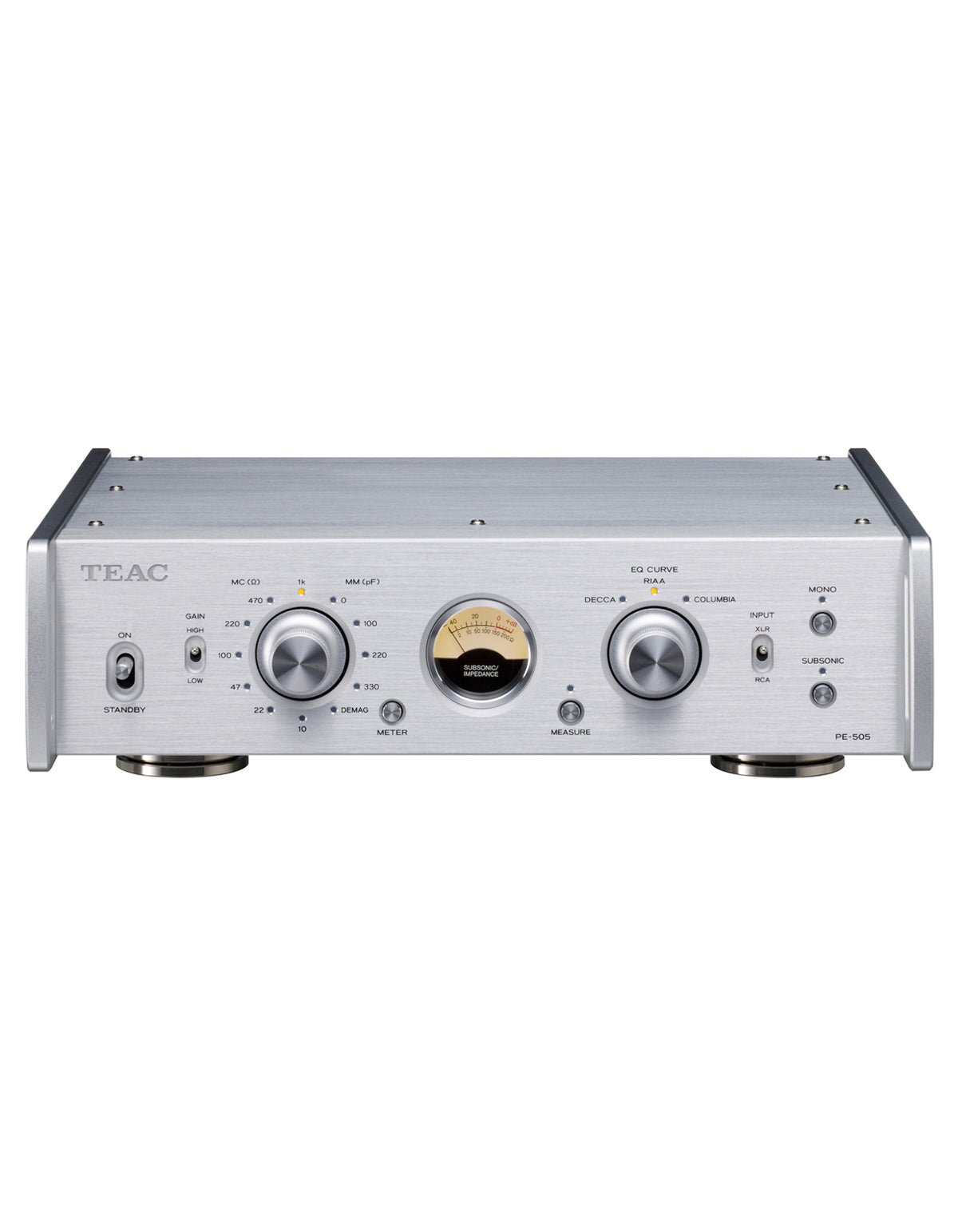 TEAC PE-505 Pre-amplificatore Phono (Argento)