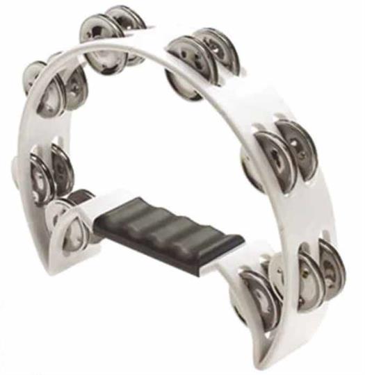 Tamburin - DF102 hvid - 16 klokke model