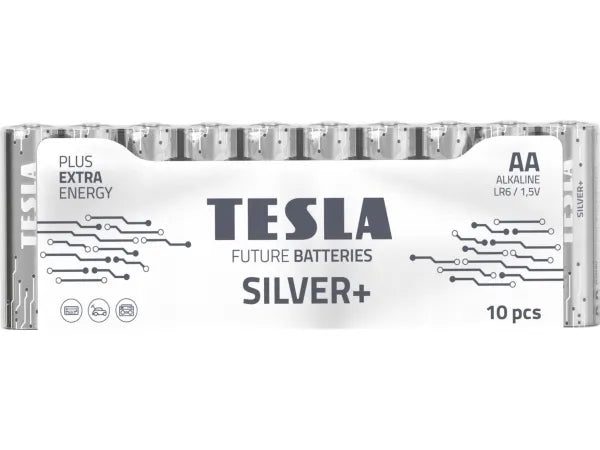Batterie alcaline Tesla Silver+ AA (10 pezzi)