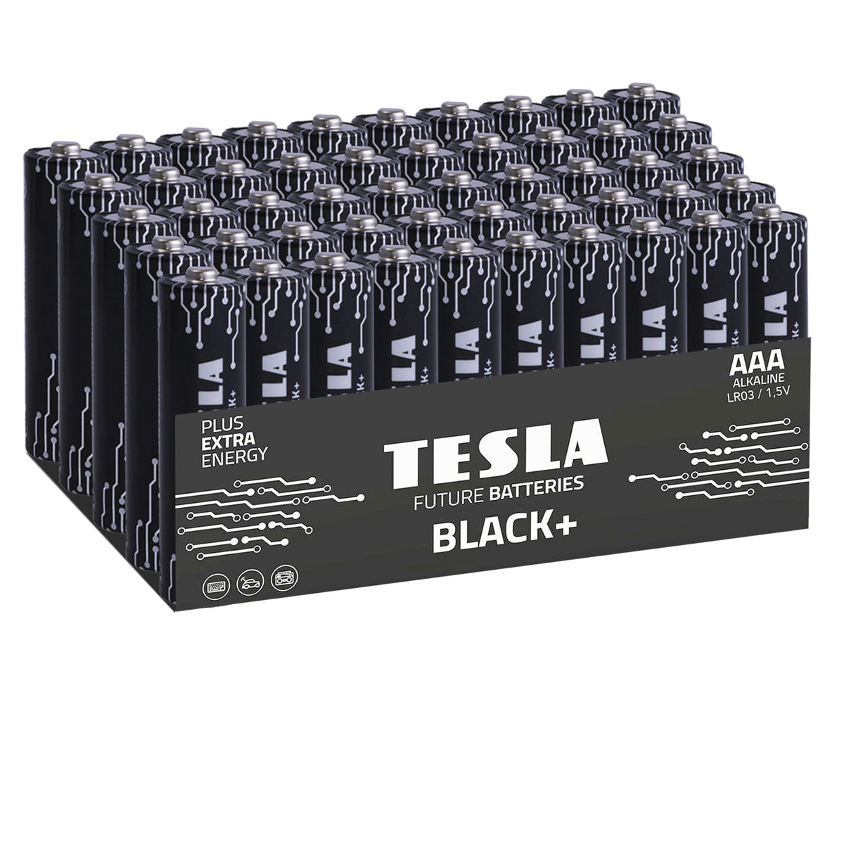 Batterie Tesla Black+ AAA (50 pezzi)