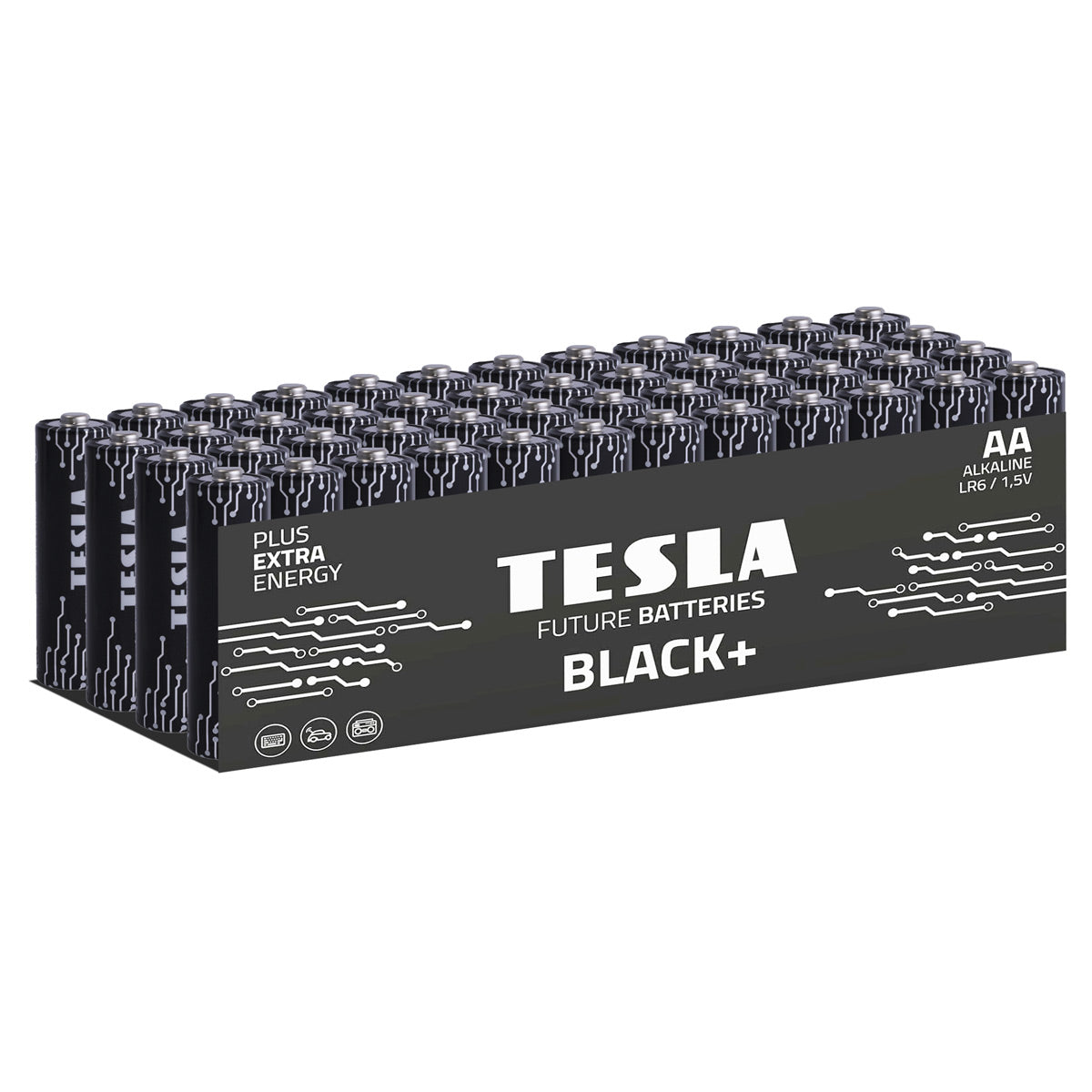 Batterie Tesla Black+ AA (48 pezzi)