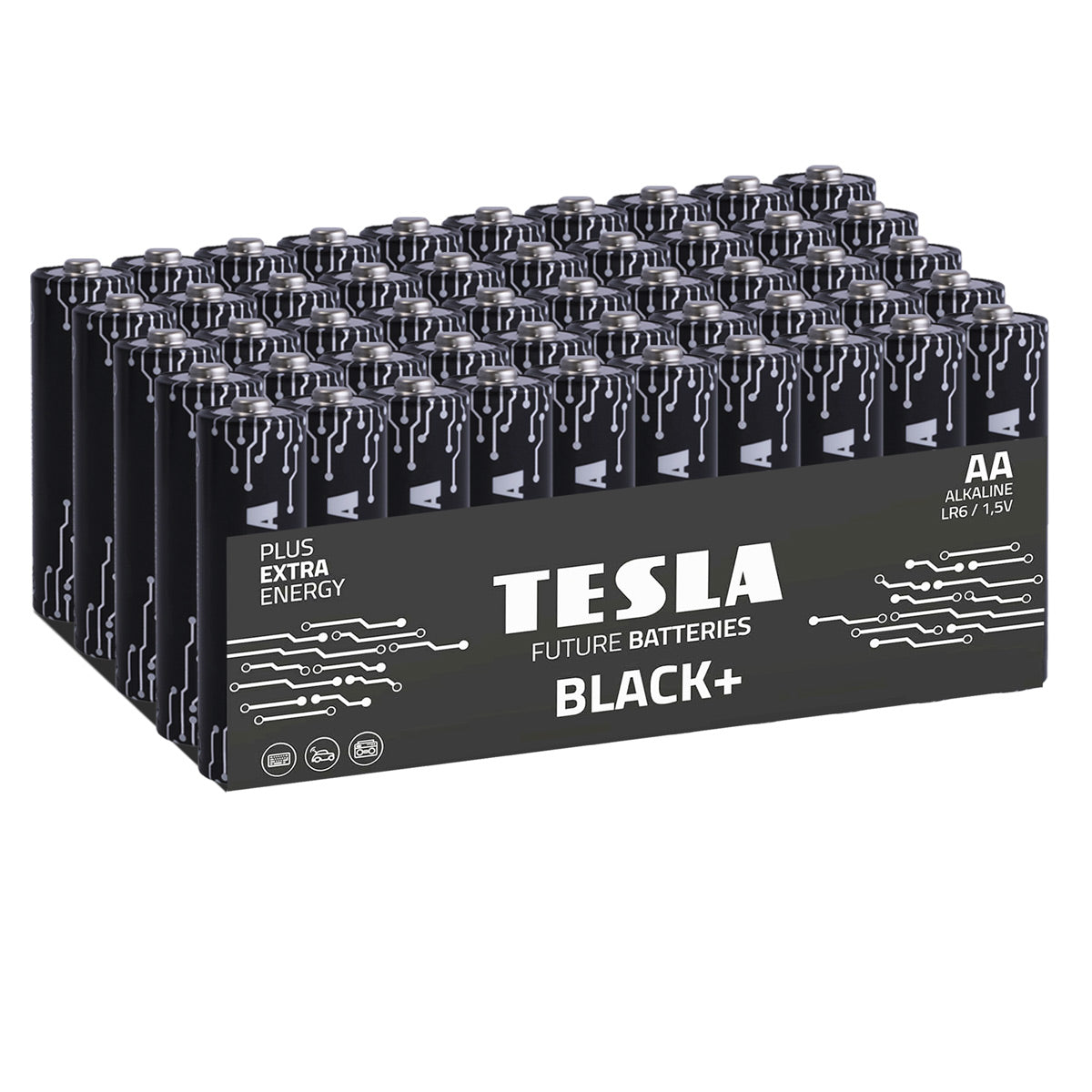 Batterie Tesla Black+ AA (50 pezzi)