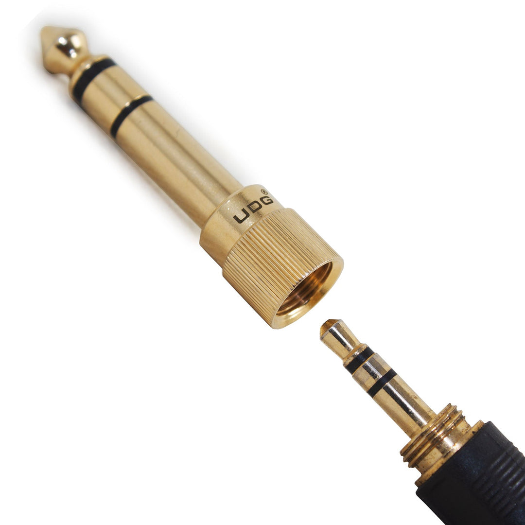 UDG Ultimate Adattatore jack per cuffie, a vite, da 3.5mm (1/8”) a 6.35mm (1/4”)