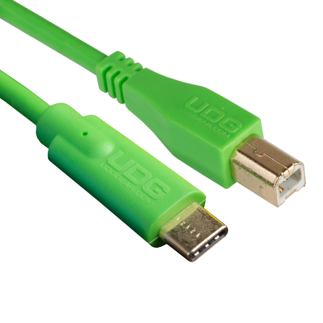 UDG Ultimate Audio Cable USB 2.0 C-B Verde Dritto 1,5m