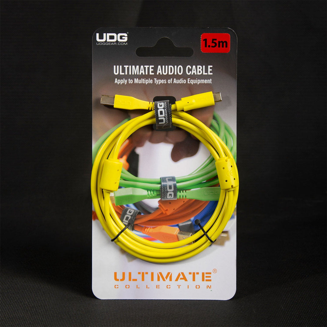 UDG Ultimate Audio Cable USB 2.0 C-B Giallo Dritto 1,5m