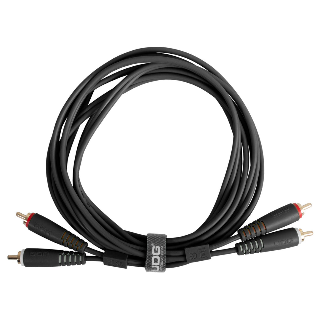 UDG Ultimate Audio Cable Set RCA - RCA Nero Dritto 1,5m