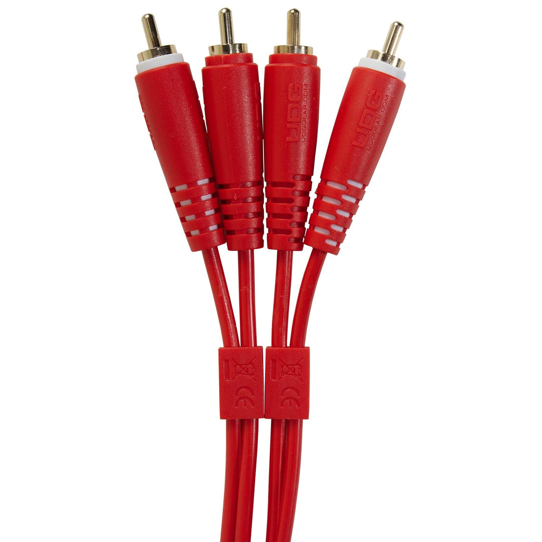 UDG Ultimate Audio Cable Set RCA - RCA Rosso Dritto 1,5m