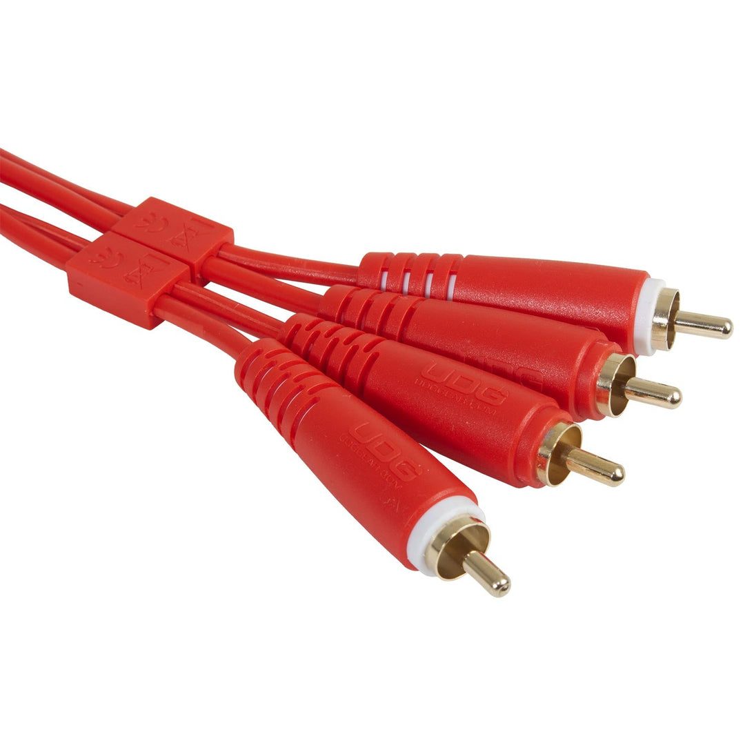 UDG Ultimate Audio Cable Set RCA - RCA Rosso Dritto 1,5m