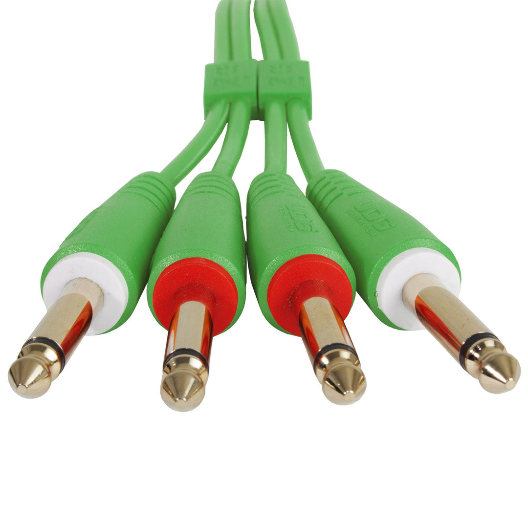UDG Ultimate Audio Cable Set 1/4'' Jack-1/4'' Jack Verde Straight 3m
