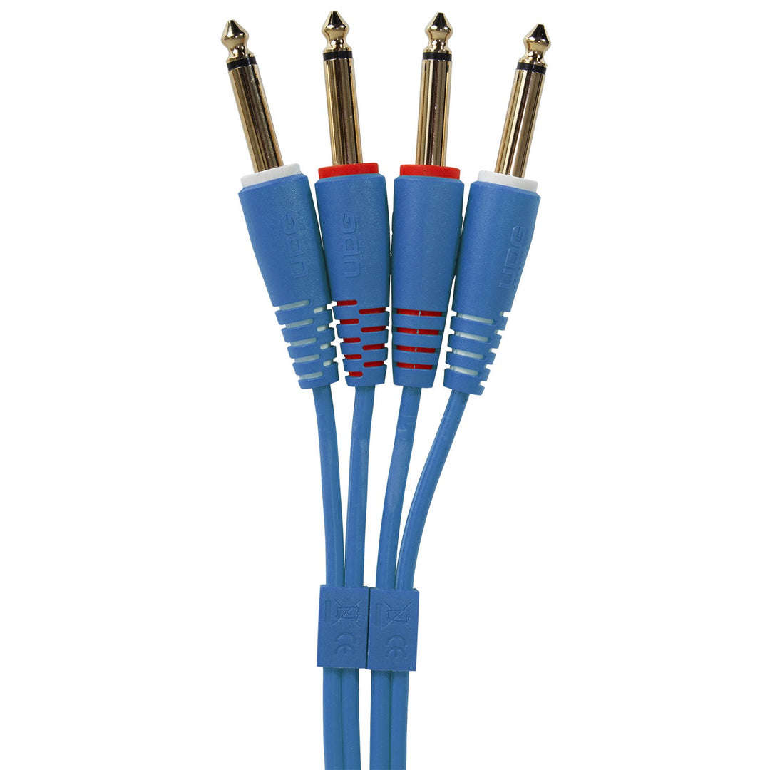 UDG Ultimate Audio Cable Set 1/4'' Jack-1/4'' Jack Blu Straight 1,5m