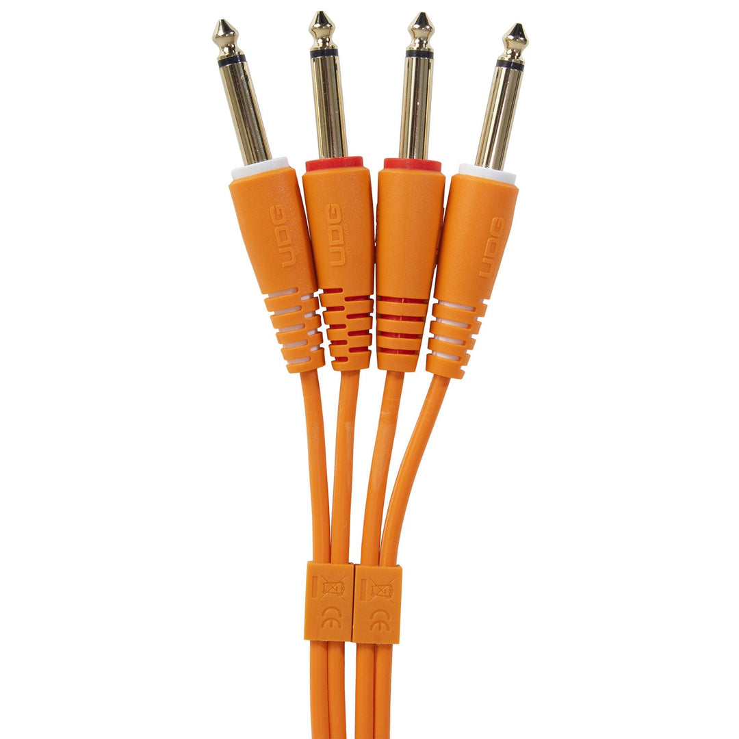 UDG Ultimate Audio Cable Set 1/4'' Jack-1/4'' Jack Arancione Straight 3m