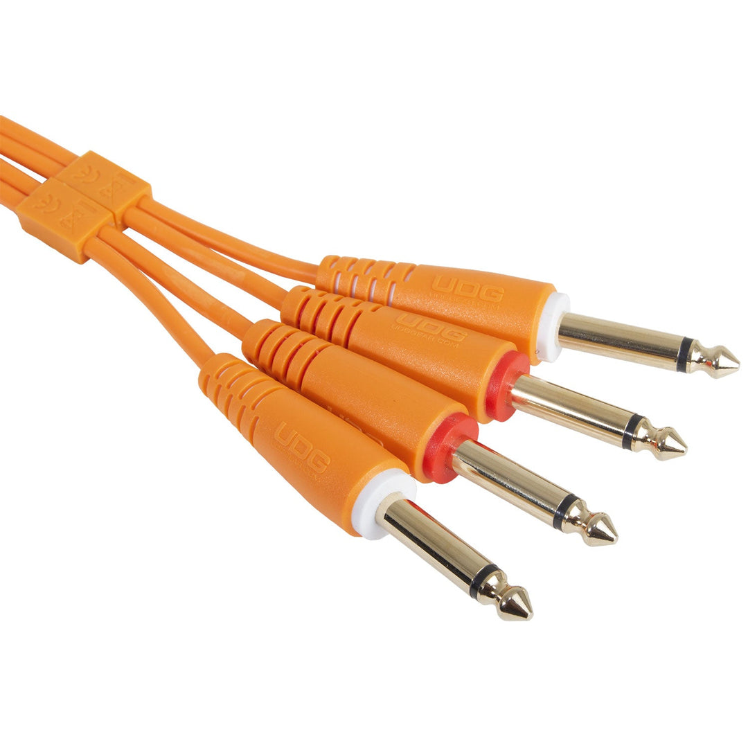 UDG Ultimate Audio Cable Set 1/4'' Jack-1/4'' Jack Arancione Straight 3m