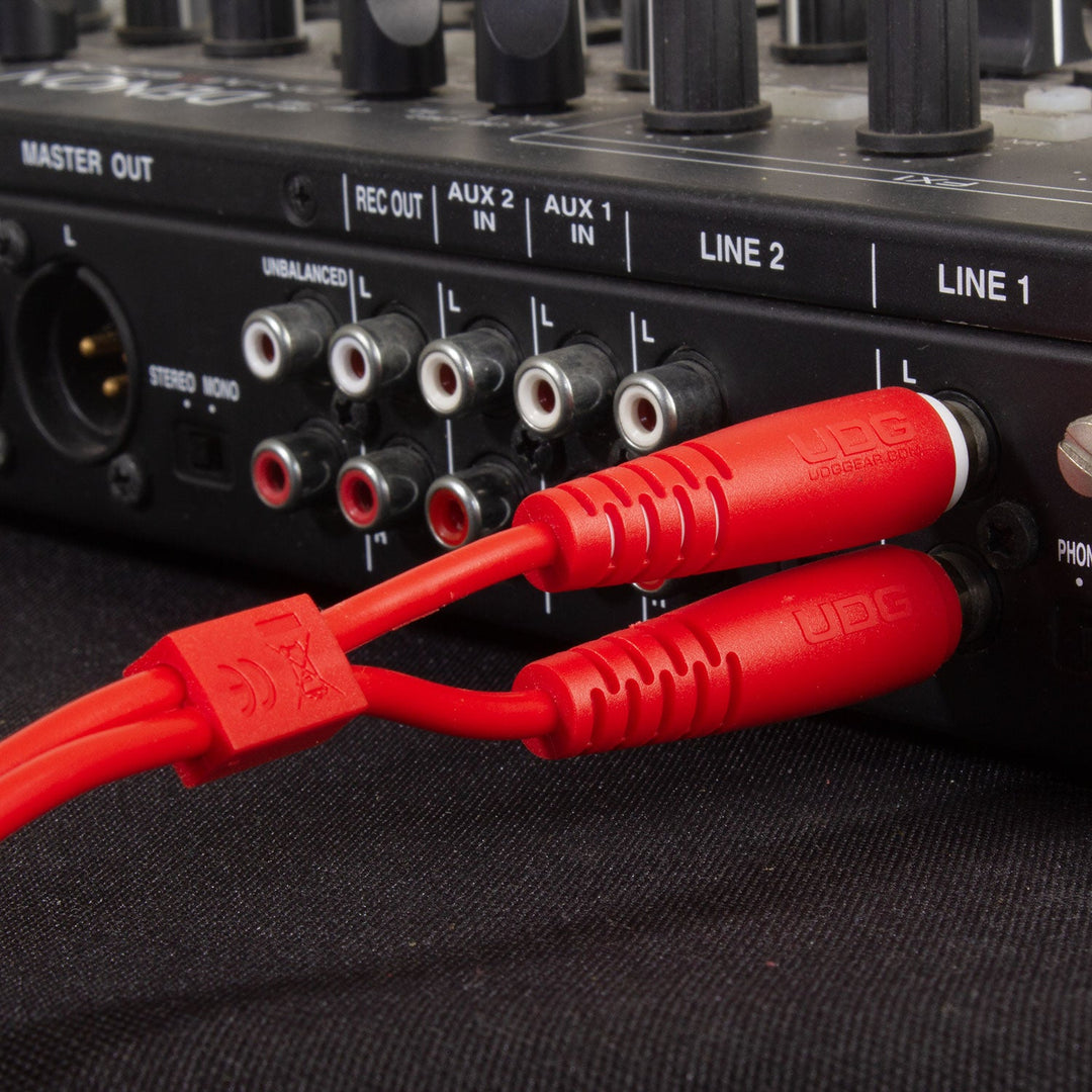 UDG Ultimate Audio Cable Set 1/4'' Jack-1/4'' Jack Rosso Straight 3m