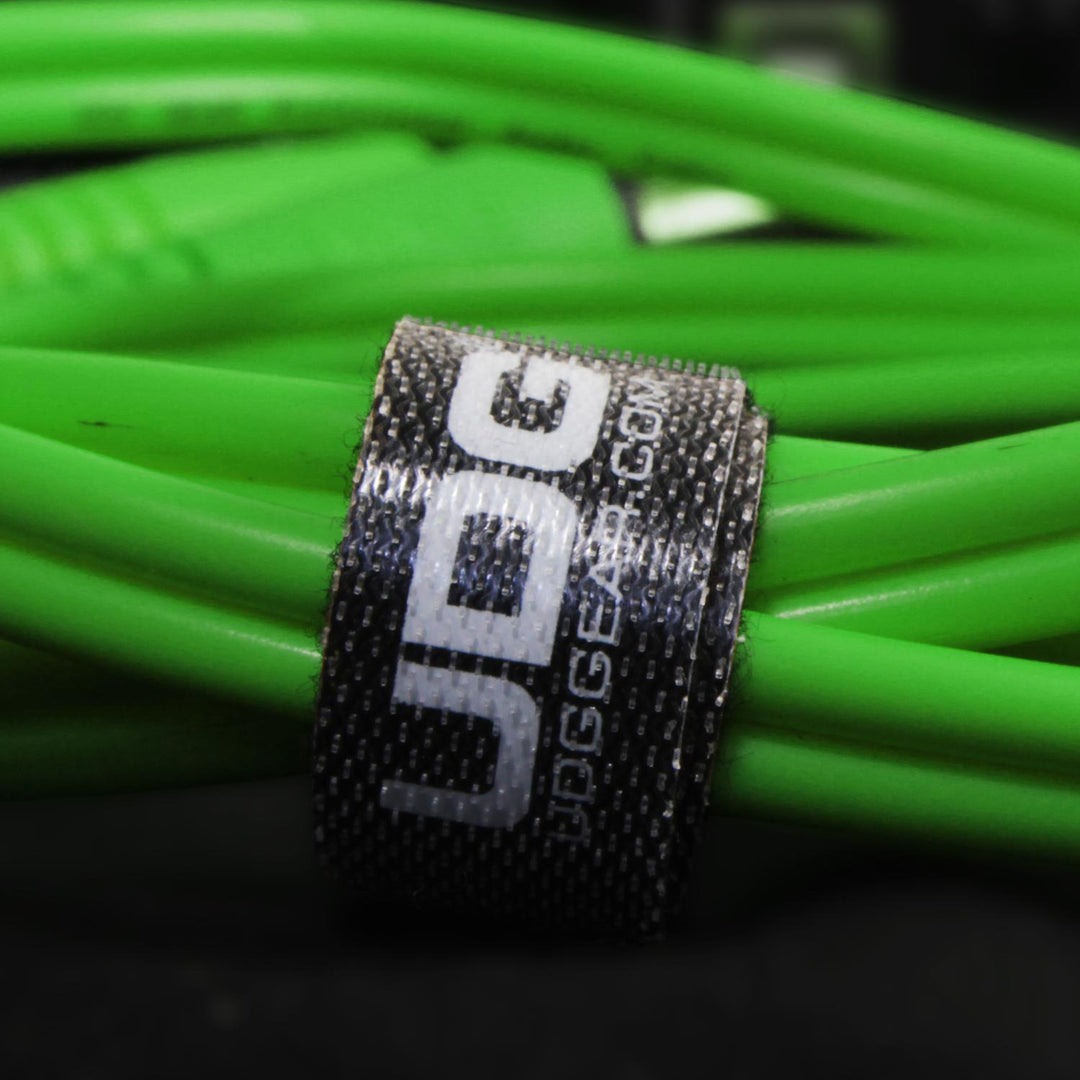 UDG Ultimate Audio Cable Set RCA Straight-RCA Angled Verde 3m