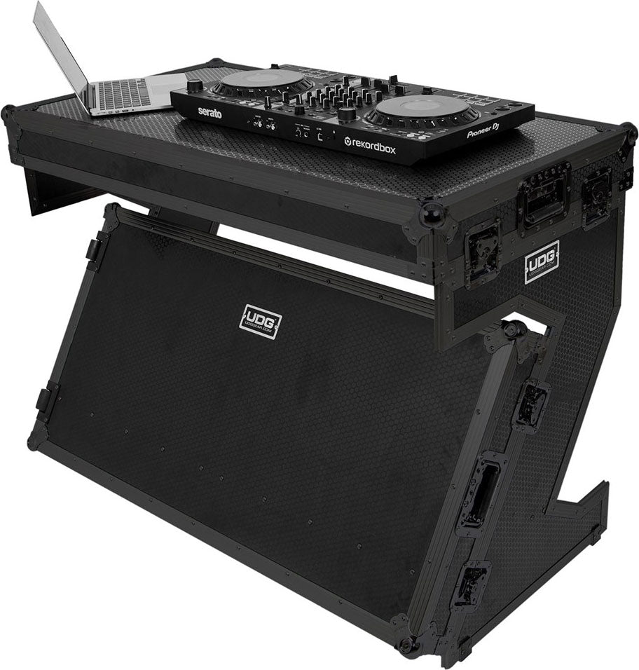 UDG Ultimate Flight Case Portable Z-Style DJ Table Nero Plus (Wheels)