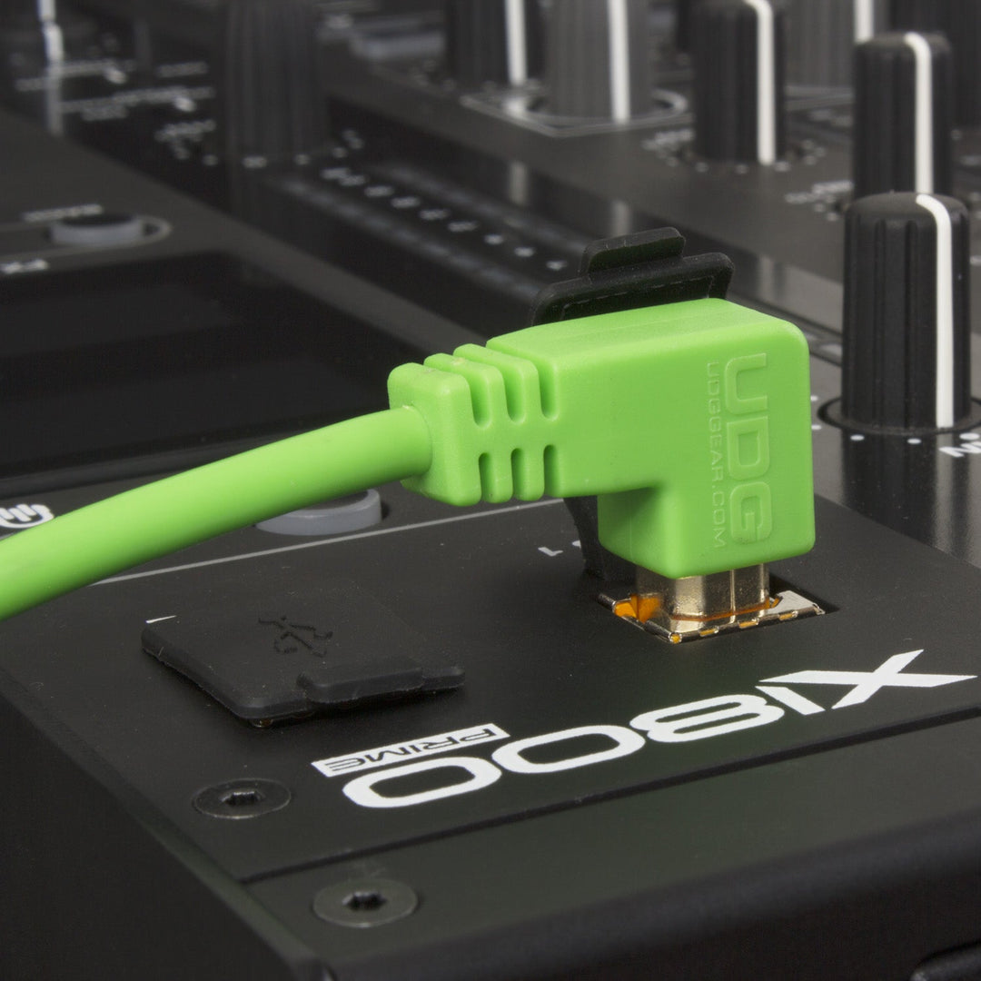 UDG Ultimate Audio Cable USB 2.0 A-B Verde Angolato 3m