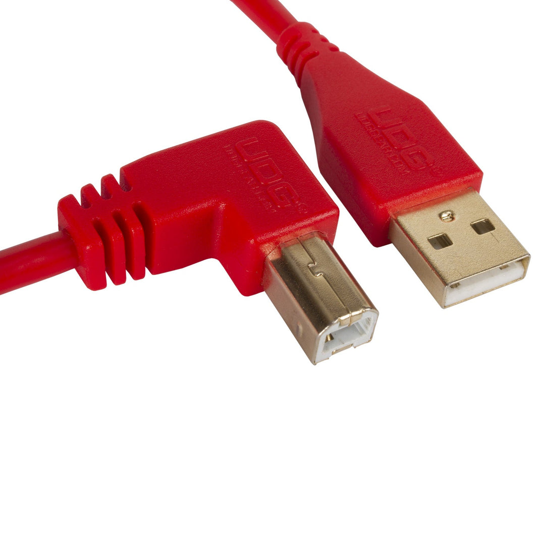 UDG Ultimate Cavo Audio USB 2.0 A-B Rosso Angolato 2m