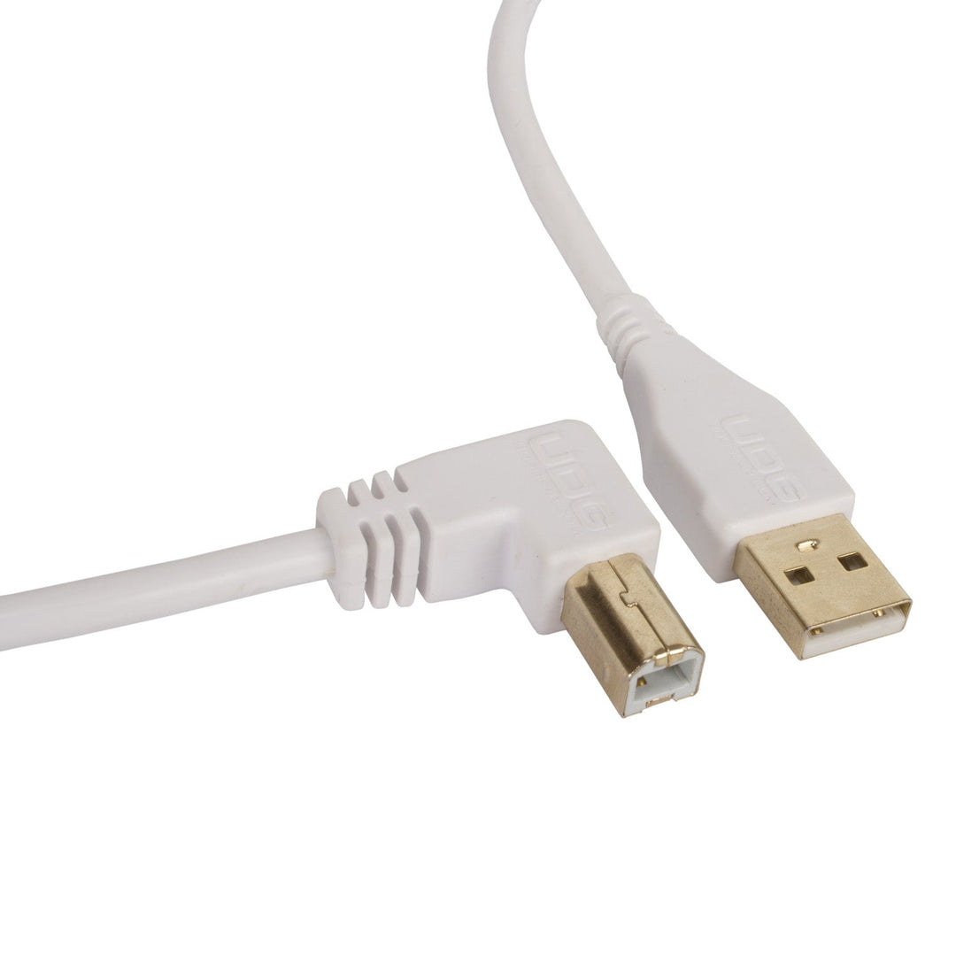 UDG Ultimate Audio Cable USB 2.0 A-B Bianco Angolato 2m