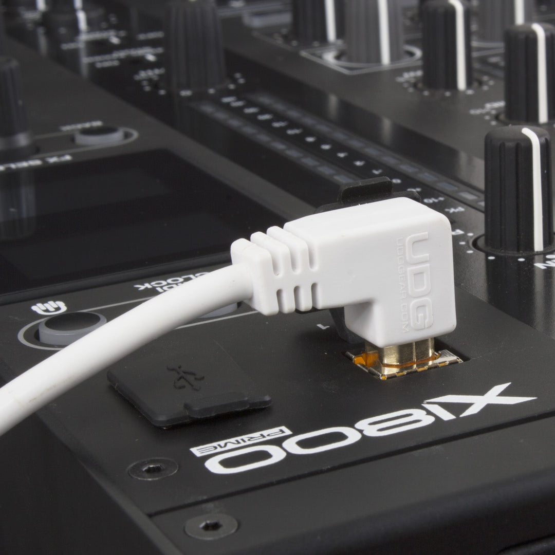 UDG Ultimate Audio Cable USB 2.0 A-B Bianco Angolato 1m