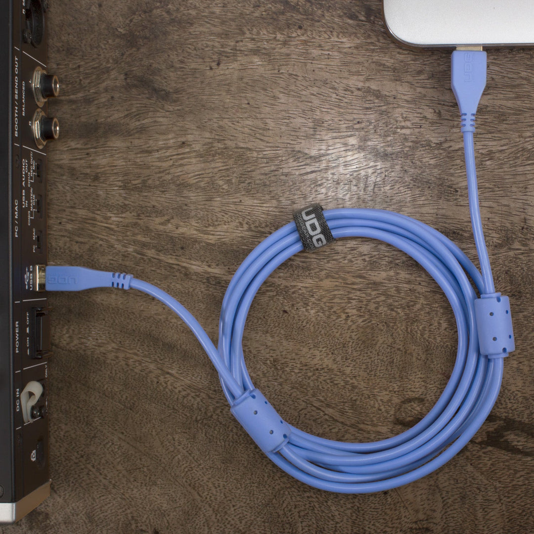 UDG Ultimate Audio Cable USB 2.0 A-B Blu Dritto 3m