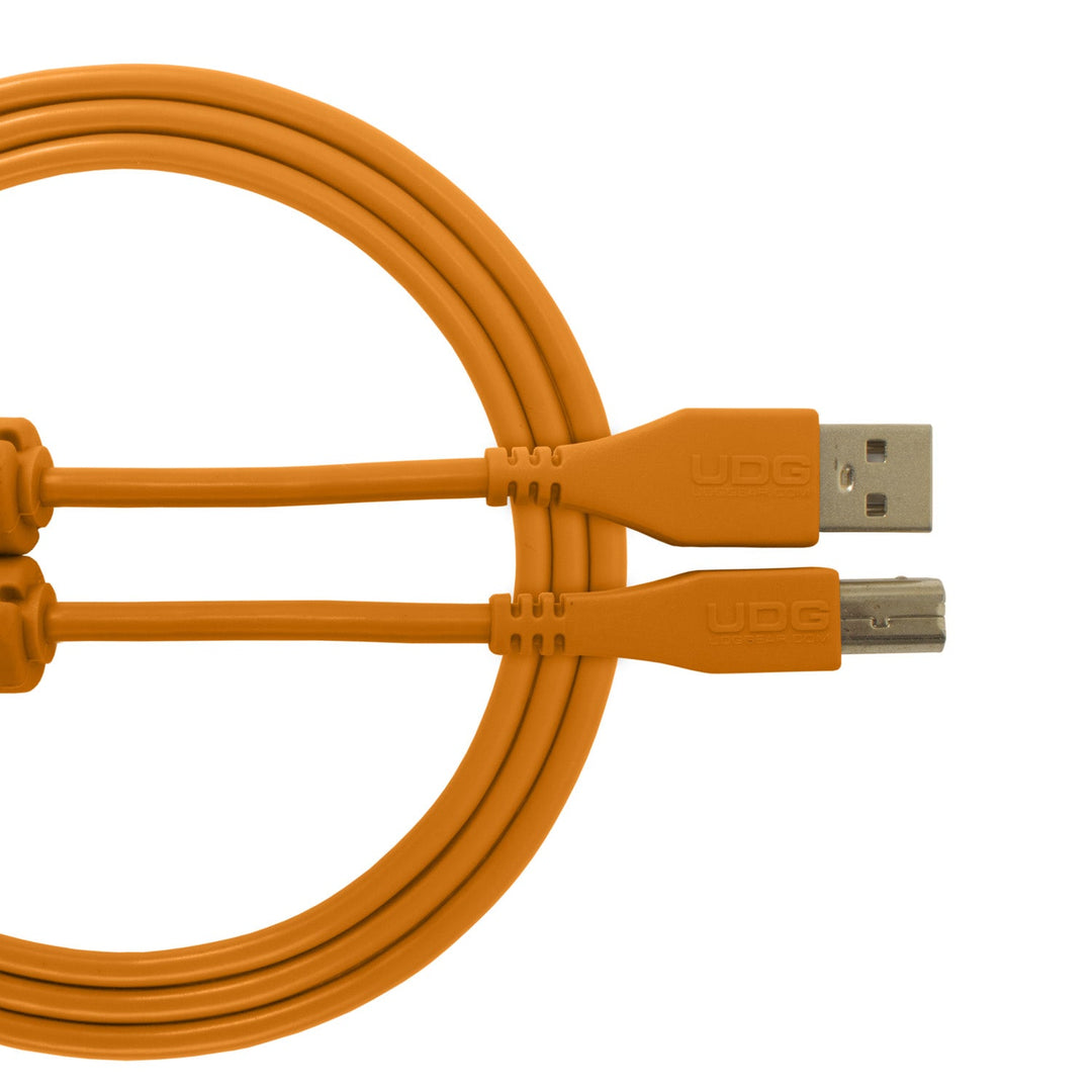 UDG Ultimate Audio Cable USB 2.0 A-B Arancione Dritto 2m
