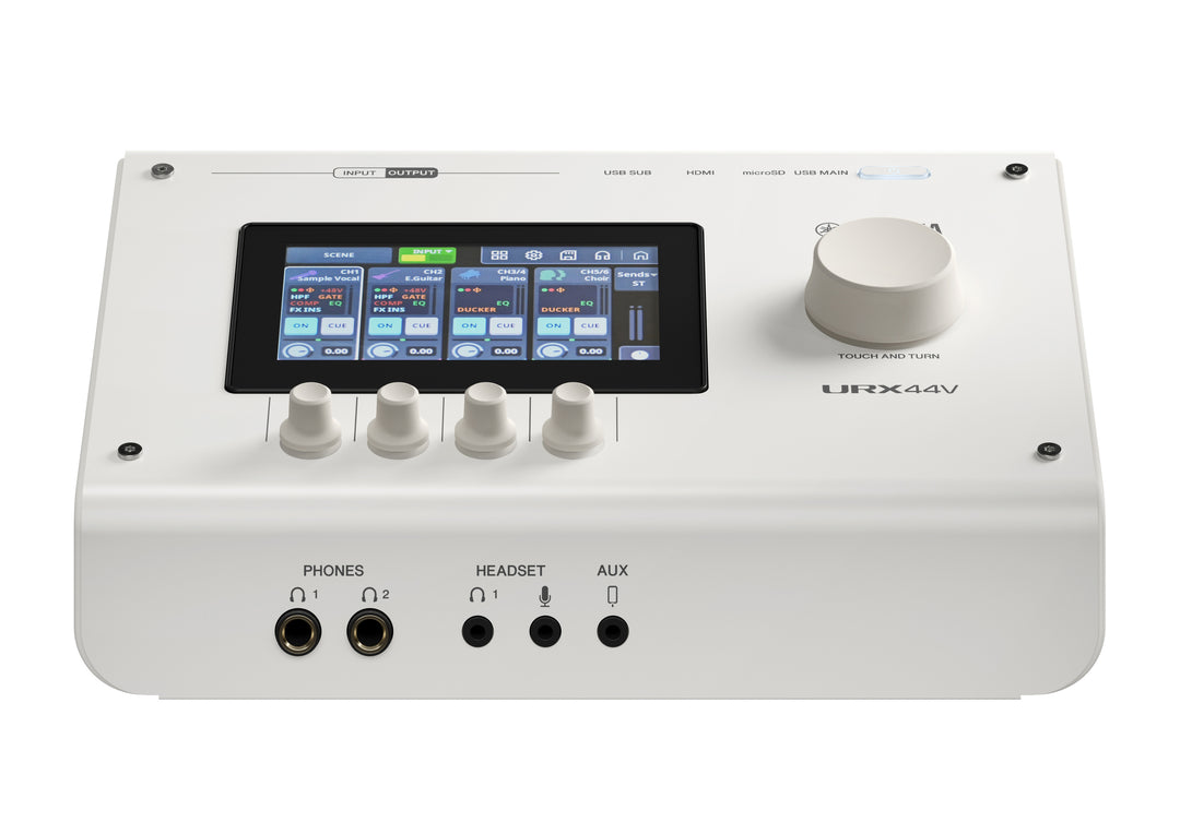Yamaha URX44V Interfaccia audio/video USB-C (Bianco) - Versione video