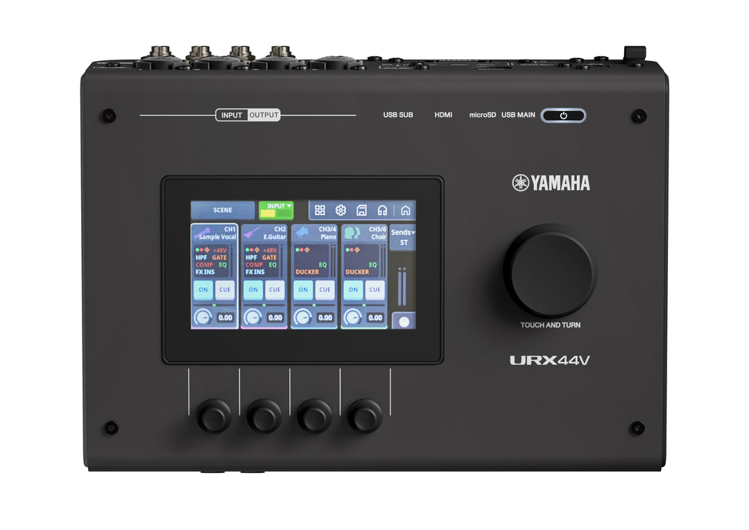 Yamaha URX44V Interfaccia audio/video USB-C (Nero) - Versione video
