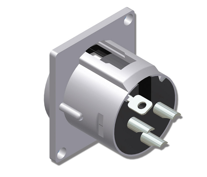 Connettore chassis XLR a 3 poli maschio serie D