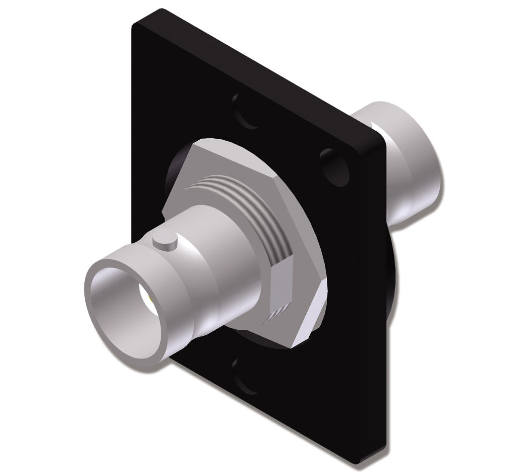 BNC da pannello 2 x femmina, 75 Ohm