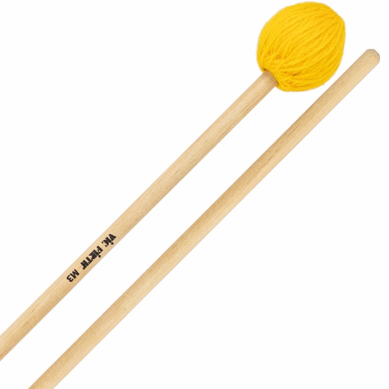 Vic Firth M3 American Custom Keyboard, Medium-Yellow Yarn