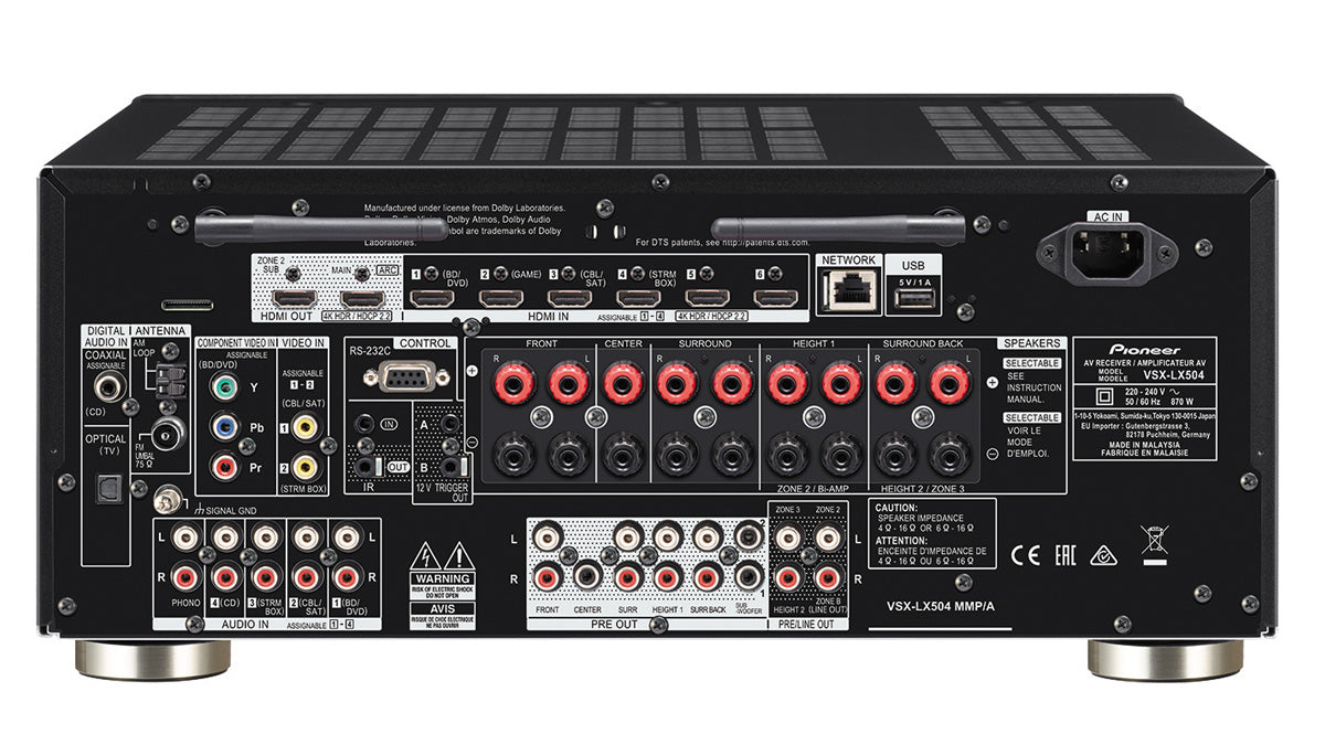 Pioneer VSX-LX505 9.2-channel Receiver (9x180w) Black