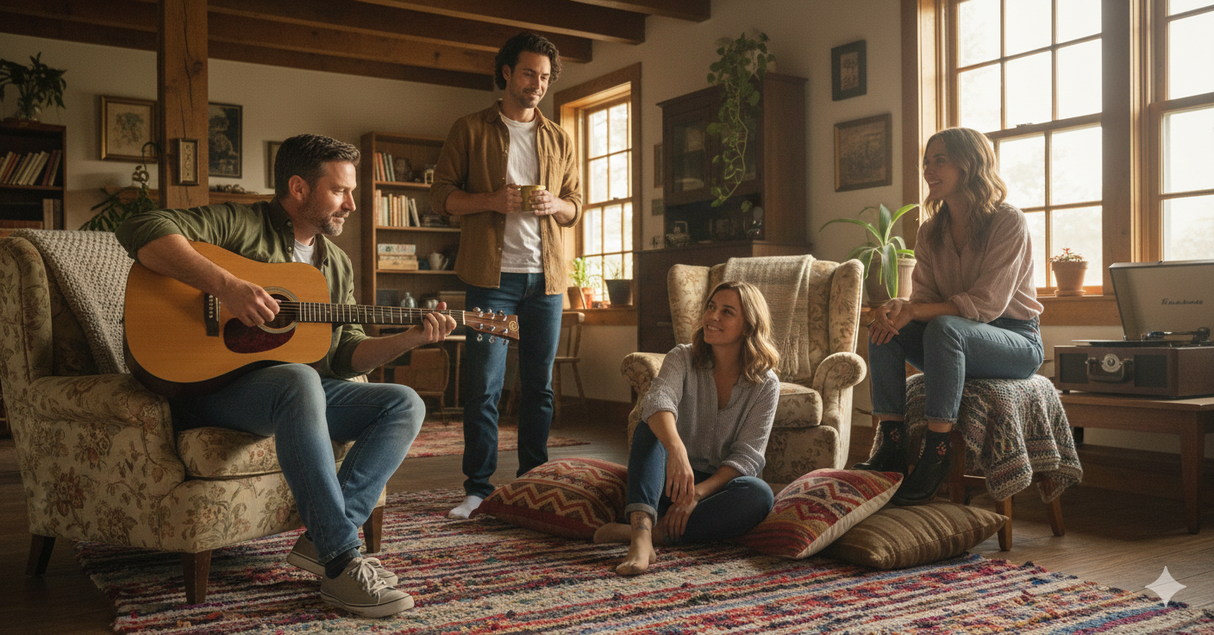 Grooveland Western Guitar med pickup