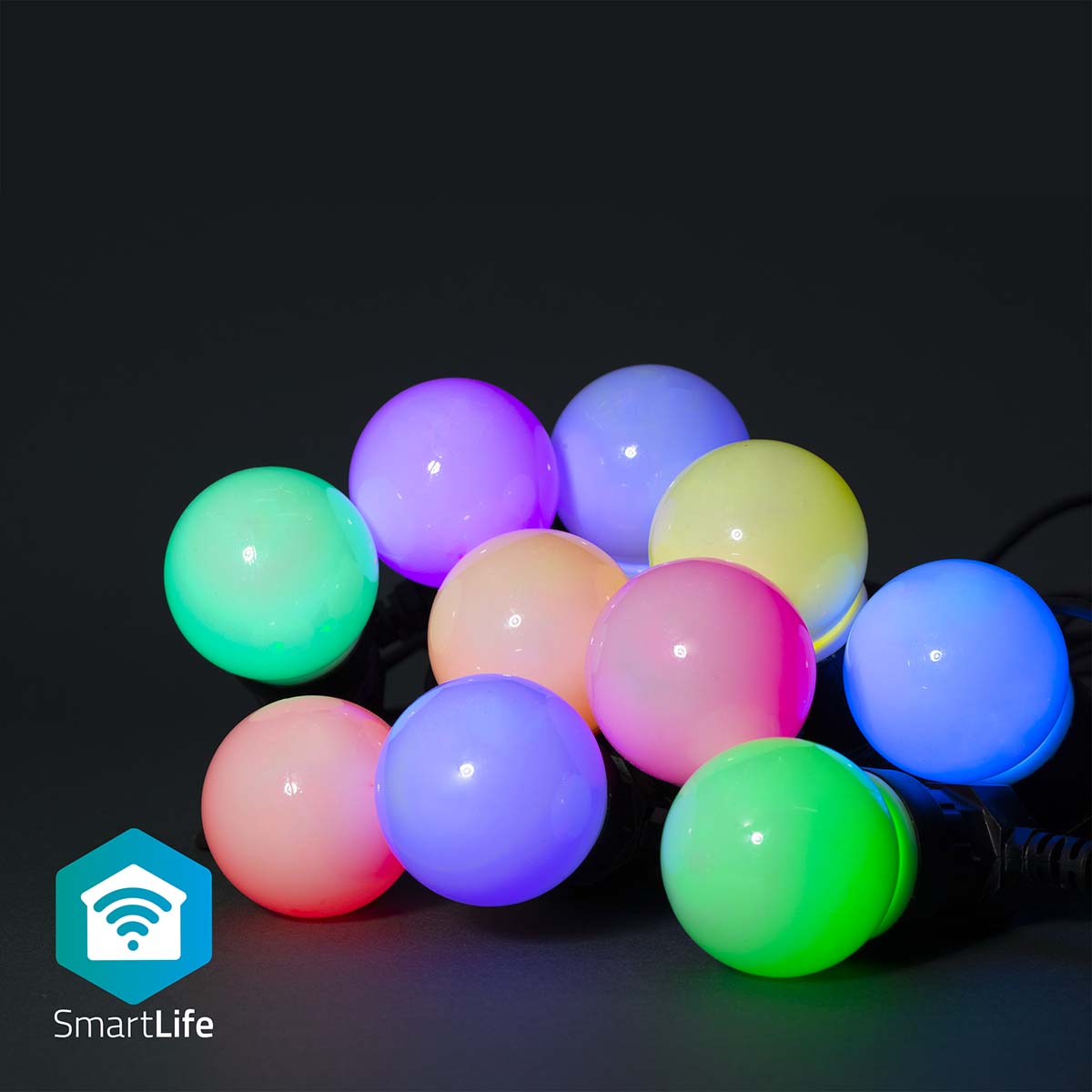 SmartLife Catena Luminosa Decorativa con 10 Lampadine LED