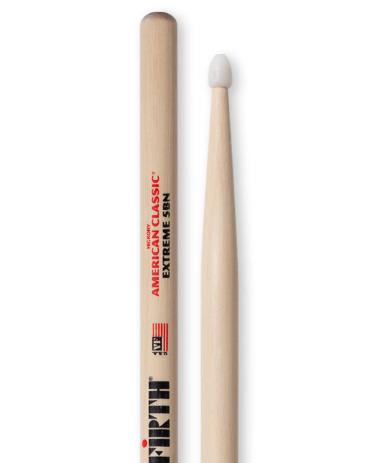Vic Firth 5B Extreme Bacchette per Batteria con Punta in Nylon