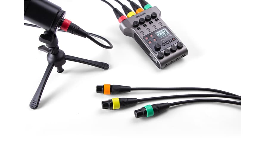 Zoom XLR-4C/CP Cavi XLR con anelli colorati